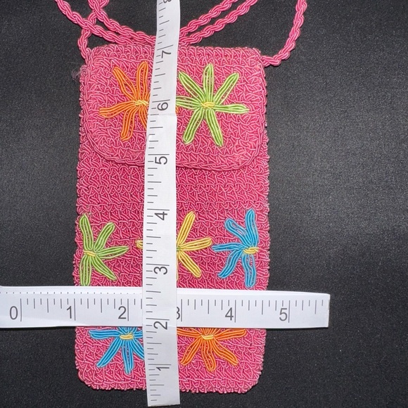 🌼NWOT🌼 Pink Eiyye Crochet Crossbody Bag - Picture 4 of 5